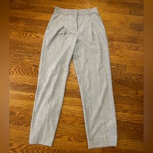 Abercrombie & Fitch Tailored Light Gray Pleated Dress Pants